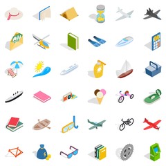 Toy for kid icons set. Isometric style of 36 toy for kid vector icons for web isolated on white background