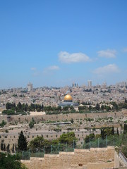 Fototapeta na wymiar Jerusalem view on Dome of Rock, Israel