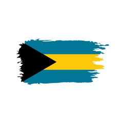 Bahamas flag, vector illustration