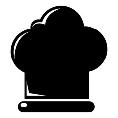 Chef hat icon . Simple illustration of chef hat vector icon for web design isolated on white background