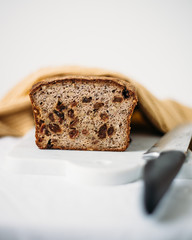 homemade Bread with raisins. Gluten free bread