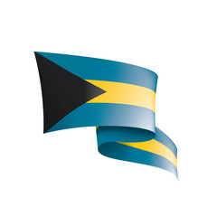 Bahamas flag, vector illustration on a white background