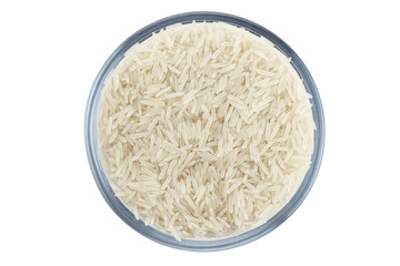raw rice in a plate