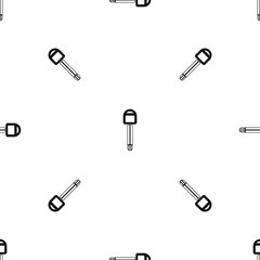 Car key pattern repeat seamless in black color for any design. Vector geometric illustration