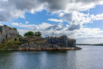 The massive defense walls of the Suomenlinna fortress in Finland - 3