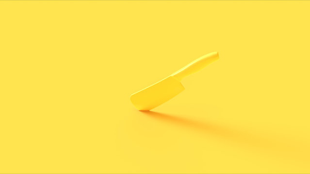 Yellow Knife 3d illustration 3d rendering