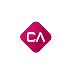 Initial Letter CA Logo Template Design