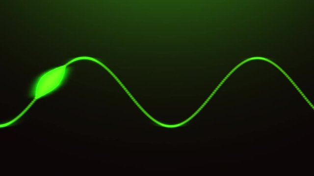 Animated green heart beat
