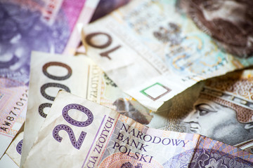 polish money background