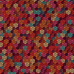 Multicolored abstract surface pattern. Computer generated composition. 3d rendering