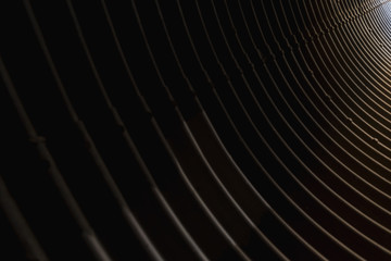 Interior of a tunnel with lines, for backgrounds.