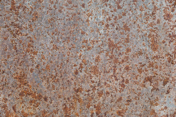 Dark worn rusty metal texture background.Iron surface rust