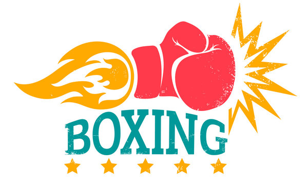 Retro logo for boxing.