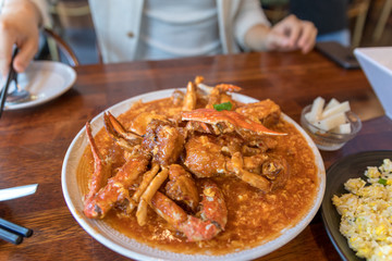 Serving of Chili Crab