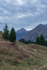 Herstfarben colorieren die Landschaft bei Oberlech in Österreich