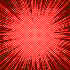 Comic red abstract background