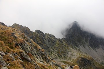 Clouds over the mountains