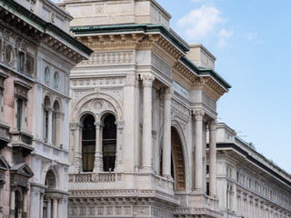Obraz premium Milan, Italy - June 2018 : Famous Milan Cathedral (Duomo di Milano), view of the architecture detail