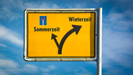 Schild 357 - Winterzeit