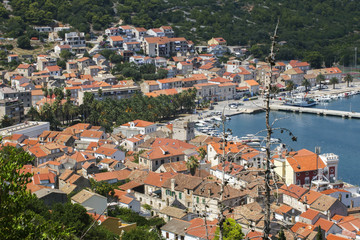 Vis town on Vis island, Croatia