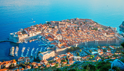 Obraz premium Aerial view of Dubrovnik, Croatia