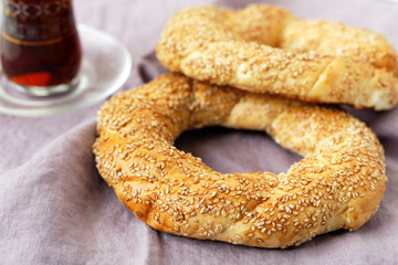 Simit and tea