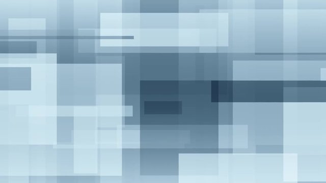Moving abstract blue rectangles motion background