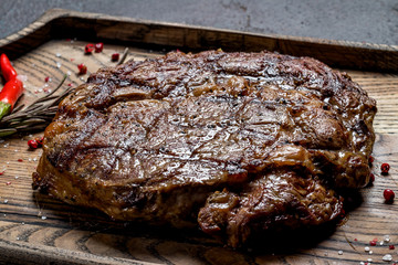 juicy Ribeye steak