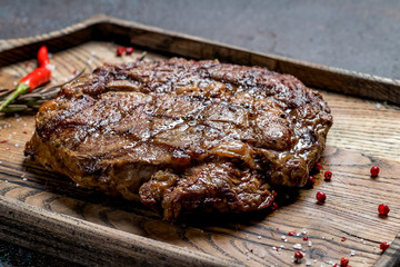 juicy Ribeye steak