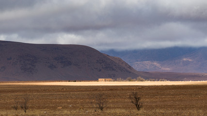 Isolated landscapes in the Sahara desert, Morocco