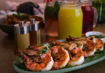 Orange shrimps