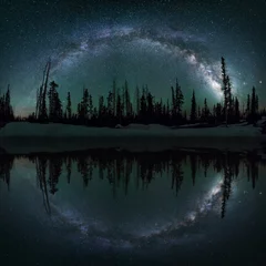 Photo sur Aluminium Nuit Saggitarius arm, Milkyway Galaxy, winter reflections, Utah