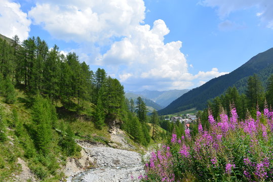 Samnaun in Unterengadin-Schweiz 