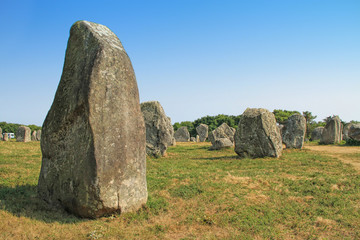 Carnac megalithic site in Brittany, France - obrazy, fototapety, plakaty