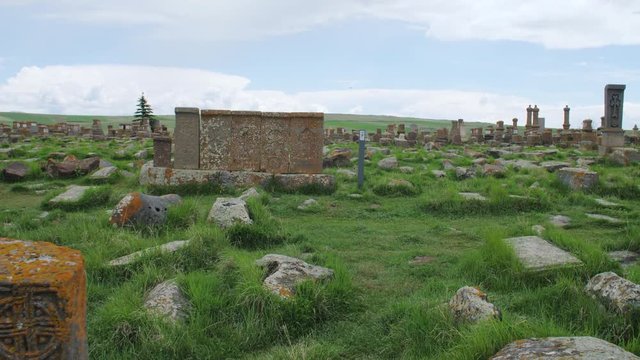 Armenian Khachkars in Noratus Cemetery, Gegharkunik Province, Armenia 3