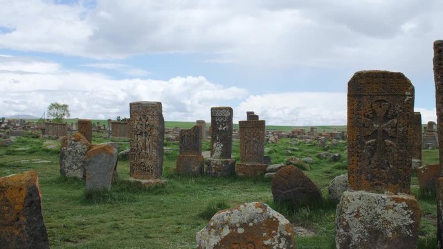 Armenian Khachkars in Noratus Cemetery, Gegharkunik Province, Armenia 4