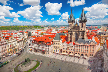 Old Town Square in Prague - obrazy, fototapety, plakaty