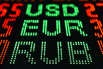 quotations of the ruble in the foreign exchange market