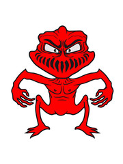 gnom klein dämon teufel hölle monster böse comic cartoon clipart horror halloween