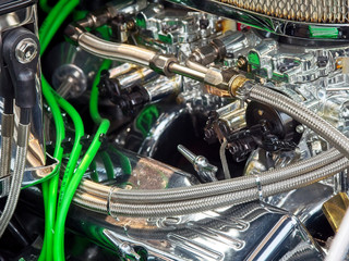 Vintage car engine