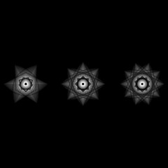 Geometric pattern icon star astrology pentagram symbol