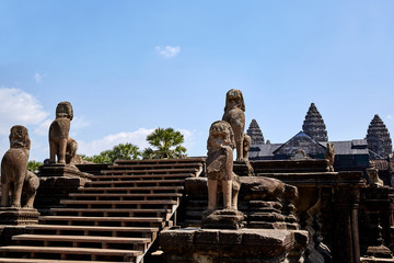 The Angkor Wat historic site in Cambodia.