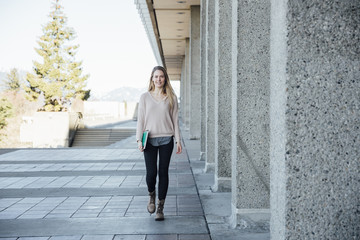 Obraz premium Portrait of a Blonde Female Caucasian Woman in Her Twenties