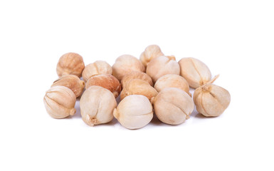 Exotic spices concept organic Siam or Thai Cardamom pods on white background
