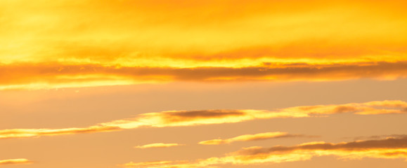 cloudy sky at sunset