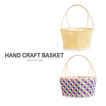Hand craft plastic basket .