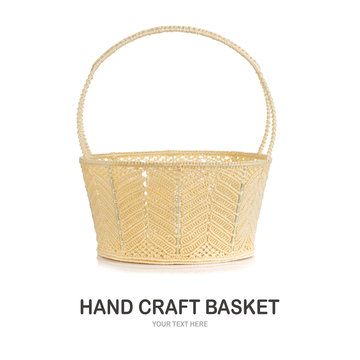 Hand craft plastic basket .