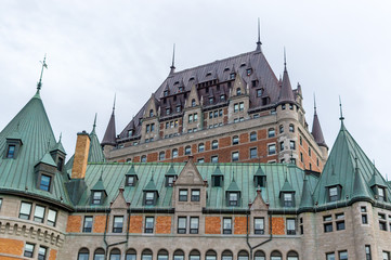 Frontenac castle  in Quebec city, Canada