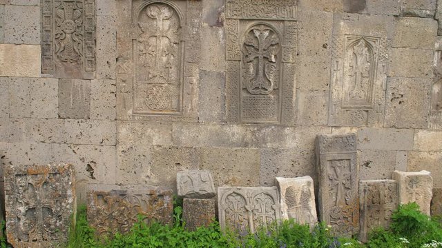 Armenian Khachkars in Tatev Monastery, Marzes of Syunik, Armenia 1