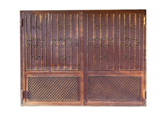 iron gate isolated on white background